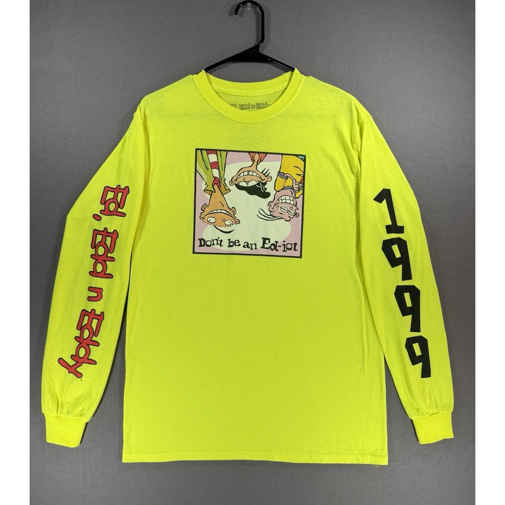 Cartoon Network Ed, Edd n Eddy Neon Long Sleeve T-Shirt Size M George Kittle